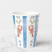 ラブ&ロブスターコケットボー結婚ズブライダルシャワー 紙コップ (左)