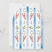 ラブ&ロブスターコケ結婚ットのリハーサル 招待状 (裏面)