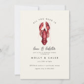 ラブ&ロブスターシーフード海リハーサルディナー 招待状 (正面)