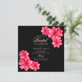 ラブ ロージー フラワーズ モダン ブライダル シャワー 招待状 (スタンド正面)