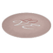 ラブ ローズゴールド カラー カリグラフィー スクリプト カッティングボード (角)