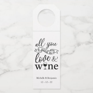 ラブ＆ワインフェア favor タグ, ワインボトルタグ ボトルネックタグ