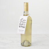 ラブ&ワインフェア favor タグ, ワインボトルタグ ボトルネックタグ (アングル)