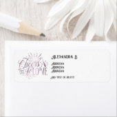 ラブ ワイン テイスティング エレガント ブライダル シャワー ラベル (インサイチュ)