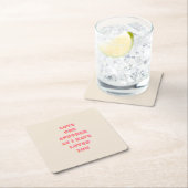 ラブ・ワン・ア・ワン・アン・ア・ジョン13 34聖書の詩聖なる書物、 経典 スクエアペーパーコースター (インサイチュ)