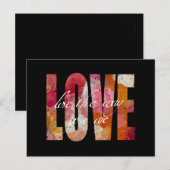 ラブ ヴィンテージ ポストカード (正面/裏面)