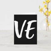 ラブ ヴェ ラブ マッチング カップル 夫婦 バレンタイン カード (黄色い花)