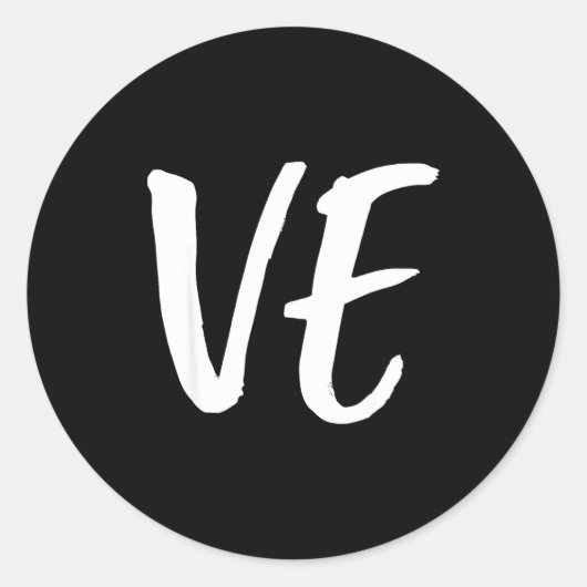 ラブ ヴェ ラブ マッチング カップル 夫婦 バレンタイン ラウンドシール (正面)