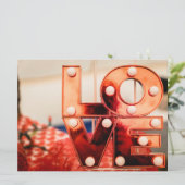 ラブ（大きな赤い文字） カード (スタンド正面)