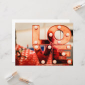 ラブ（大きな赤い文字） カード (正面/裏面インサイチュ)