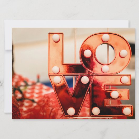 ラブ（大きな赤い文字） カード (正面)