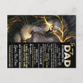 ラブ・引用文ズ・レター、私のパパへの贈り物 案内ポストカード (正面)