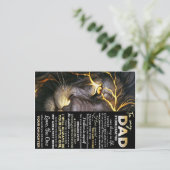 ラブ・引用文ズ・レター、私のパパへの贈り物 案内ポストカード (スタンド正面)