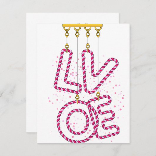 ラブ 招待状 (正面/裏面)