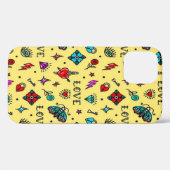 ラブ&稲妻ミスティック鍵&バラ Case-Mate iPhoneケース (裏面 (横))