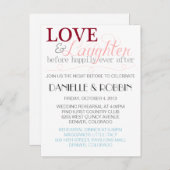 ラブ&笑いリハーサル招待状 インビテーションポストカード (正面/裏面)
