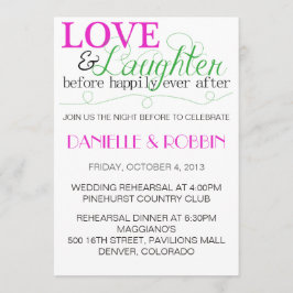 ラブ&笑いリハーサル招待状 招待状