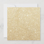 ラブ&笑い金ゴールドグリッターウェディングシャワー招待状 招待状 (裏面)