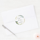 『ラブ·結婚式の引き出物·ジャム·ジャー·キャンドル』 ラウンドシール (封筒)