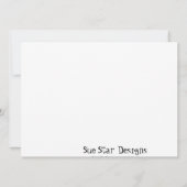 ラブ&自然ガールウッドランド誕生日招待状 招待状 (裏面)