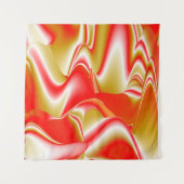 ラブ&金ゴールド抽象芸術3Dレインボワート タペストリー (正面(横))