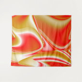 ラブ&金ゴールド抽象芸術3Dレインボワート タペストリー (正面(横))