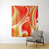 ラブ&金ゴールド抽象芸術3Dレインボワート タペストリー (インサイチュ)