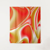 ラブ&金ゴールド抽象芸術3Dレインボワート タペストリー (正面)