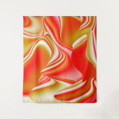 ラブ&金ゴールド抽象芸術3Dレインボワート タペストリー (正面)