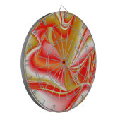 ラブ&金ゴールド抽象芸術3Dレインボワート ダーツボード (正面左)