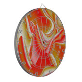 ラブ&金ゴールド抽象芸術3Dレインボワート ダーツボード (正面左)