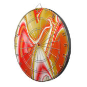 ラブ&金ゴールド抽象芸術3Dレインボワート ダーツボード (正面右)