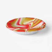 ラブ&金ゴールド抽象芸術3Dレインボワート ペーパーボウル (傾斜あり)