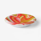 ラブ&金ゴールド抽象芸術3Dレインボワート ペーパーボウル (傾斜あり)