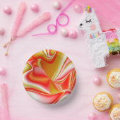 ラブ&金ゴールド抽象芸術3Dレインボワート ペーパーボウル (パーティー)