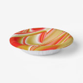 ラブ&金ゴールド抽象芸術3Dレインボワート ペーパーボウル (傾斜あり)