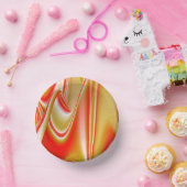 ラブ&金ゴールド抽象芸術3Dレインボワート ペーパーボウル (パーティー)