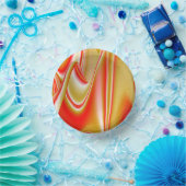 ラブ&金ゴールド抽象芸術3Dレインボワート ペーパーボウル (パーティー)