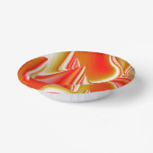 ラブ&金ゴールド抽象芸術3Dレインボワート ペーパーボウル (傾斜あり)