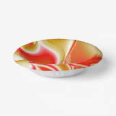 ラブ&金ゴールド抽象芸術3Dレインボワート ペーパーボウル (傾斜あり)