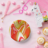 ラブ&金ゴールド抽象芸術3Dレインボワート ペーパーボウル (パーティー)