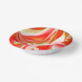 ラブ&金ゴールド抽象芸術3Dレインボワート ペーパーボウル (傾斜あり)