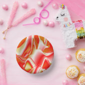 ラブ&金ゴールド抽象芸術3Dレインボワート ペーパーボウル (パーティー)