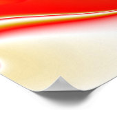 ラブ&金ゴールド抽象芸術3Dレインボワート ポスター (角)