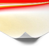 ラブ&金ゴールド抽象芸術3Dレインボワート ポスター (角)