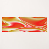 ラブ&金ゴールド抽象芸術3Dレインボワート ヨガマット (正面(横))