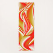 ラブ&金ゴールド抽象芸術3Dレインボワート ヨガマット (裏面)