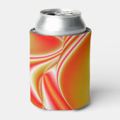 ラブ&金ゴールド抽象芸術3Dレインボワート 缶クーラー (缶正面)