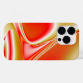 ラブ&金ゴールド抽象芸術3Dレインボワート Case-Mate iPhoneケース (裏面 (横))