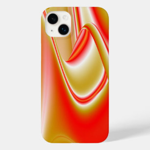 ラブ&金ゴールド抽象芸術3Dレインボワート Case-Mate iPhone 14 PLUSケース